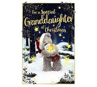 Me To You Bear Carte de Noël holographique 3D pour petite-fille
