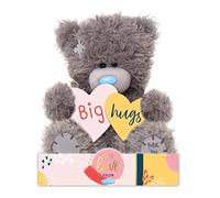 Me To You Bear Cœurs Big Hugs de 17,8 cm, Gris et Bleu