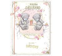 Me to You Carte d'anniversaire de luxe faite à la main pour une superbe petite amie, avec boîte souvenir - Collection officielle 20 x 25 cm