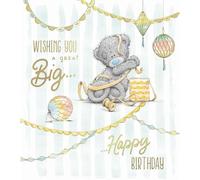 Me To You Carte d'anniversaire Tatty Teddy emmêlé dans un ruban cadeau - Collection officielle