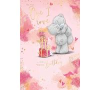 Me To You Carte d'anniversaire Tatty Teddy « To The One I Love » Ours câlinant 15,2 x 22,9 cm - Collection officielle