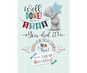 Me To You Carte de félicitations « Well Done You're A Star You Did It »