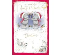 Me To You Carte de Noël Inscription To A Wonderful Aunty and Uncle, Tatty Teddy Ours tenant un cadeau de Noël 15,2 x 22,9 cm - Collection officielle