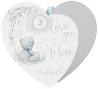Me to You Plaque Cadeau Tatty Teddy Love You to The Moon & Back - Bleu, Gris