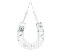 Me To You Tatty Teddy AGE01003 Fer à Cheval Porte-Bonheur Cadeau de Mariage 10 cm Bleu/Gris/Rose