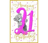 Me to You Tatty Teddy Carte d'anniversaire 21 ans Collection officielle