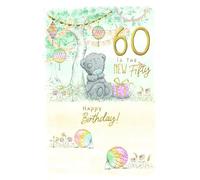 Me To You Tatty Teddy Carte d'anniversaire 60 ans Inscription « 60 Is The New Fifty » - Collection officielle 15,2 x 22,9 cm
