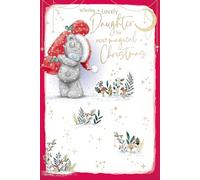Me To You Tatty Teddy Carte de Noël de luxe pour fille, ours en peluche Tatty Teddy avec cracker de Noël, 15,2 x 22,9 cm - Collection officielle