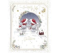 Me To You Tatty Teddy Carte de Noël faite à la main pour ma belle épouse 20,3 x 25,4 cm - Collection officielle