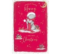 Me To You Tatty Teddy Carte de Noël Inscription To An Amazing Mammy, Tatty Teddy In The Snow, 15,2 x 22,9 cm - Collection officielle