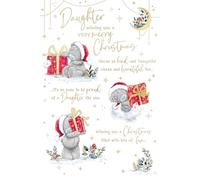 Me To You Tatty Teddy Carte de Noël pour fille avec insert en papier, motif ourson Tatty Teddy avec cadeau 15,2 x 22,9 cm - Collection officielle
