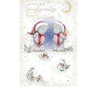 Me To You Tatty Teddy Carte de Noël pour grands-parents, avec insert en papier illustré 15,2 x 22,9 cm - Collection officielle