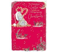 Me To You Tatty Teddy Carte de Noël To A Fabulous Sister 12,7 x 17,8 cm - Collection officielle
