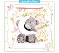 Me to You Tatty Teddy Carte de vœux 3D Inscription Love You To The Moon And Back Collection officielle 15,2 x 15,2 cm