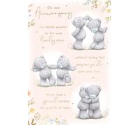 Me to You Tatty Teddy Carte de vœux pour anniversaire de mariage avec insert 15 x 22 cm - Collection officielle
