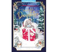 Me to You Tatty Teddy Carte souvenir de Noël 3D pour fille, Tatty Teddy avec cadeau, 15,2 x 22,9 cm - Collection officielle