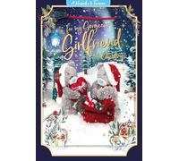 Me to You Tatty Teddy Carte souvenir de Noël 3D pour ma magnifique petite amie 15,2 x 22,9 cm - Collection officielle