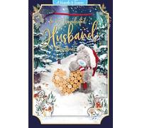 Me to You Tatty Teddy Carte souvenir de Noël 3D pour un mari merveilleux, Tatty Teddy avec bûche 15,2 x 23,9 cm - Collection officielle