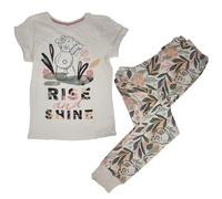 Me To You Tatty Teddy Ensemble de pyjama pour femme Rise and Shine en crème, 100 % coton, cadeau sous licence 36-50, crème clair, 24-26