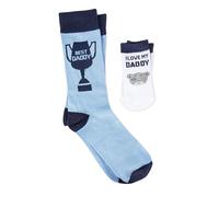 Me To You TATTY TeddY FGL01021 Lot de chaussettes assorties pour la fête des pères - Collection officielle - Motif Daddy and Me