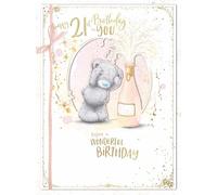 Me To You Tatty Teddy Grande carte d'anniversaire faite à la main 21e anniversaire Collection officielle