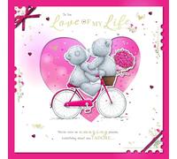 Me to You Tatty Teddy Grande carte de Saint-Valentin faite à la main Inscription Love of my Life 30,5 x 35,6 cm - Collection officielle
