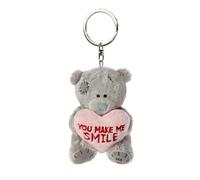 Me To You Tatty Teddy Porte-clés en peluche « You Make Me Smile » - Collection officielle Saint-Valentin, Rouge, Taille unique