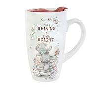Me to You Tatty Teddy Tasse de voyage en céramique avec citation inspirante Keep Shining & Smile Bright