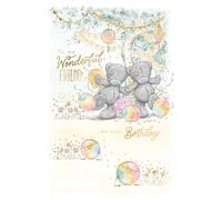 Me To You Wonderful Friend Tatty Teddy Bear Carte d'anniversaire avec lanternes Collection officielle 15,2 x 22,9 cm