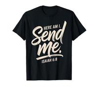 Me Voici, envoie-Moi Ésaïe 6 8 Écriture missionnaire T-Shirt