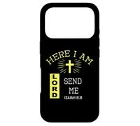 Me Voici Envoyez-Moi Un Verset de la Bible sur la Religion chrétienne Coque pour iPhone 17 Pro