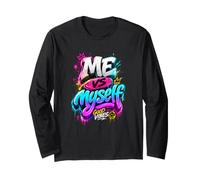 Me Vs Myself Graffiti Style Urban Streetwear Apparel Design Manche Longue