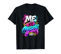 Me Vs Myself Graffiti Style Urban Streetwear Apparel Design T-Shirt