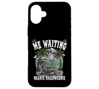 « ME Waiting MEANIE Halloweenie Wait for Halloween at Beach » Coque pour iPhone 16 Plus