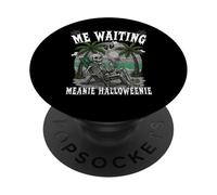« ME Waiting MEANIE Halloweenie Wait for Halloween at Beach » PopSockets PopGrip Adhésif