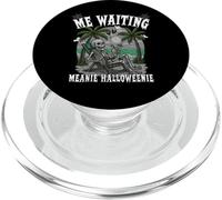 « ME Waiting MEANIE Halloweenie Wait for Halloween at Beach » PopSockets PopGrip pour MagSafe