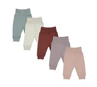 MEA BABY Pantalon bébé Unisexe 100% Coton, Lot de 5, Pantalon Bouffant à Enfiler pour garçons et Filles (56, filles3)