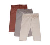 MEA BABY Pantalon bébé Unisexe, Lot de 3, Pantalon Bouffant Long en Coton, à Enfiler (68, Fille 4)