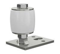 MEA MEA Roulette de guidage coulissante n°50, nylon gris argenté, avec plaque Quantité:1