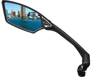 Meachow Rétroviseur de vélo Deluxe XL E-Bike réglable Noir