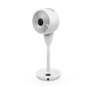 MEACO MeacoFan 1056P, Ventilateur sur Pied, Idéal pour Chambres et Salons, Ultra Silencieux, Hauteur Réglable, Oscillation à 360°, 12 Vitesses, Télécommande, Blanc