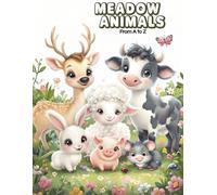Meadow Animals from A to Z: A Cute Alphabet Coloring Book for Kids
