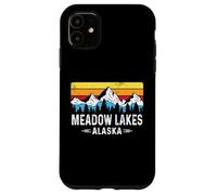 Meadow Lakes Alaska Mountain Vintage Meadow Lakes AK Coque pour iPhone 11