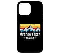 Meadow Lakes Alaska Mountain Vintage Meadow Lakes AK Coque pour iPhone 13 Pro Max