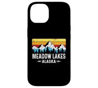 Meadow Lakes Alaska Mountain Vintage Meadow Lakes AK Coque pour iPhone 14