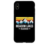 Meadow Lakes Alaska Mountain Vintage Meadow Lakes AK Coque pour iPhone XS Max