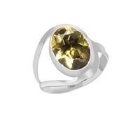 Meadows Bague en argent sterling 925 faite à la main pour femme avec pierre précieuse ovale 25,4 x 35,6 cm, 8.5, Argent sterling, Quartz rose