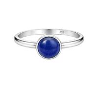 Meadows Pierre précieuse marquisée, bague bohème simple en argent sterling 925, bijoux faits à la main R-1965, 56 (17.8), Gemme, Lapis-lazuli