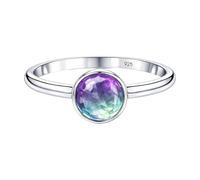 Meadows Pierre précieuse marquisée, bague bohème simple en argent sterling 925, bijoux faits à la main R-1965, 60 (19.1), Gemme, Fluorine
