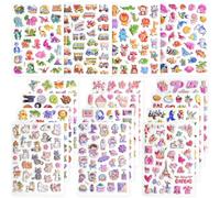Meafeng Autocollants 3D pour Enfants 2 à 4 ans, 16 Feuilles kids stickers Plus de 470 Comprenant des Animaux, la Vie Océanique, Dinosaures, Chat, Oiseaux, Fleurs et Bien Plus
